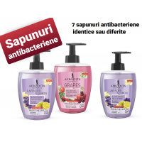 Pachet promotional 7 sapunuri antibacteriene Lavander&Lemon si Struguri